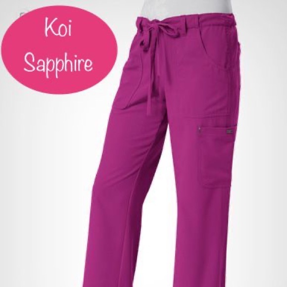 Koi Sapphire scrub pants